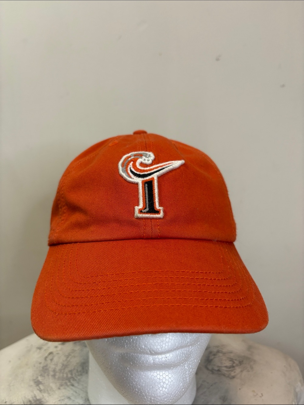 MiLB Norfolk Tides Minor League Baseball Retro Logo Cap Orange Contrast Brim M